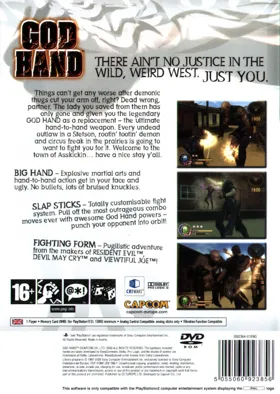 God Hand box cover back